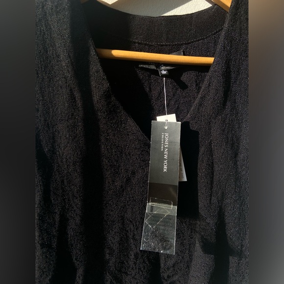 Jones New York black jacquard sleeveless sweater NWT - Picture 6 of 6